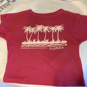 Vintage Single Stitch Pink Florida Graphic Tshirt